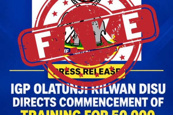 Police Disclaim Fake